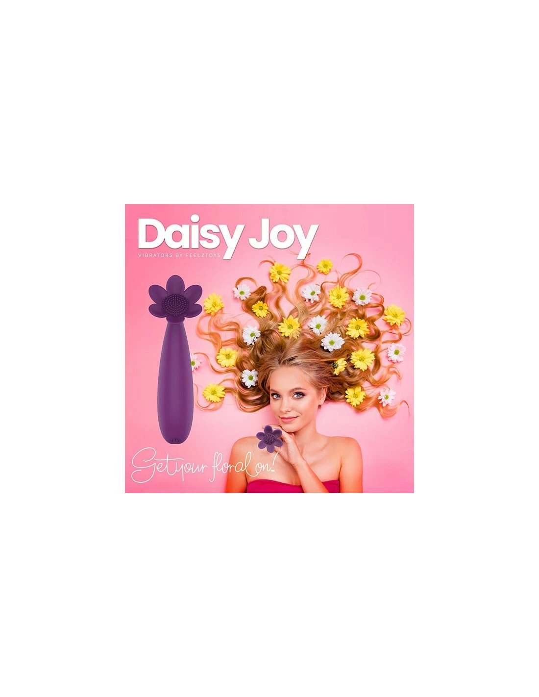 Feelztoys Daisy Joy Lay-on Vibrator Purple - Afbeelding 3