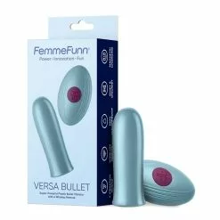 FemmeFunn Versa Bullet With Remote Light Blue