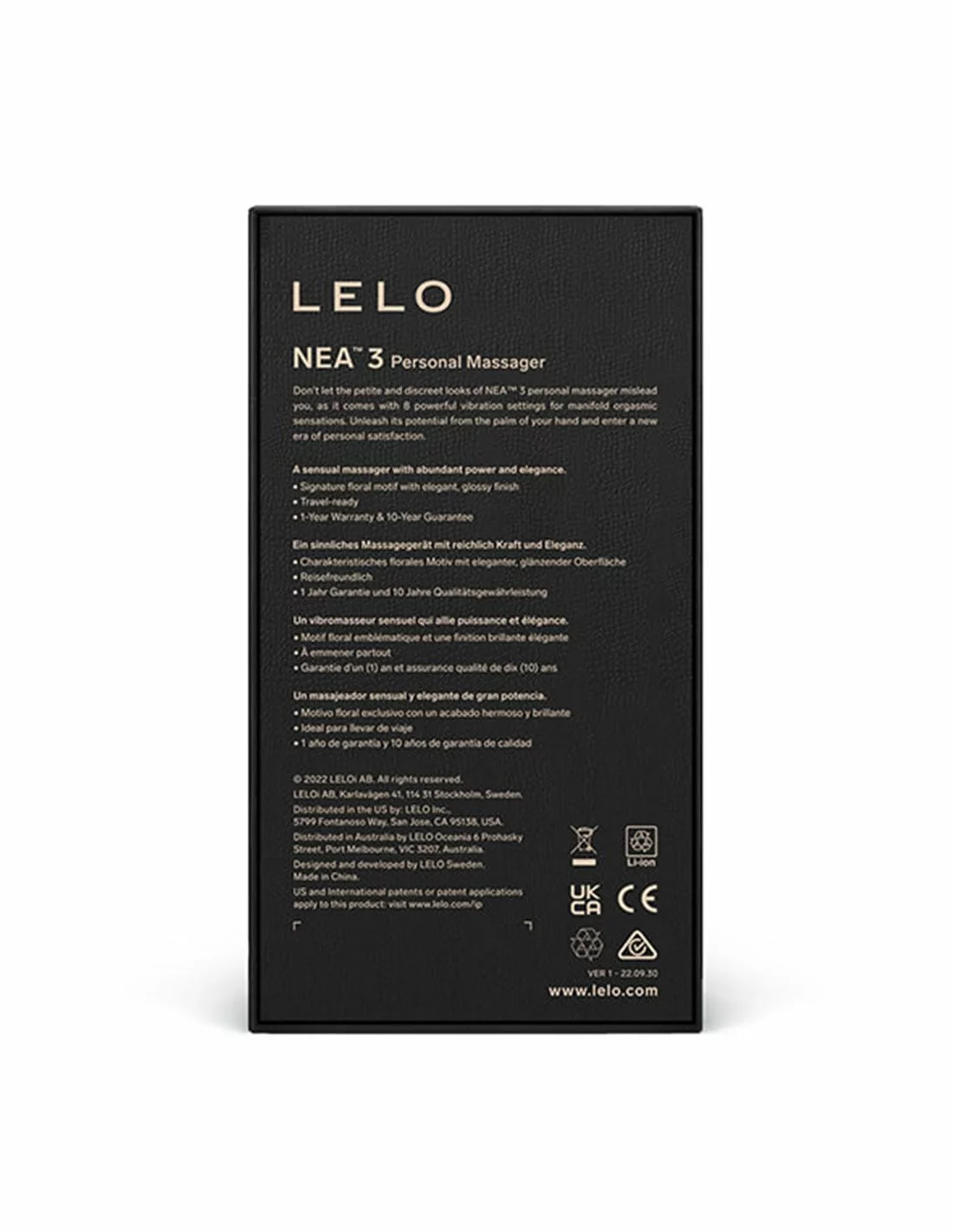 Lelo NEA 3 Personal Massager Alien Blue - Afbeelding 5