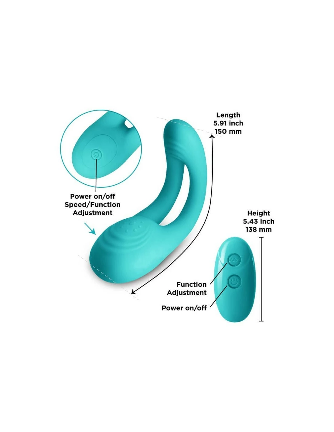 NS Novelties Inya Utopia Blue - Afbeelding 3