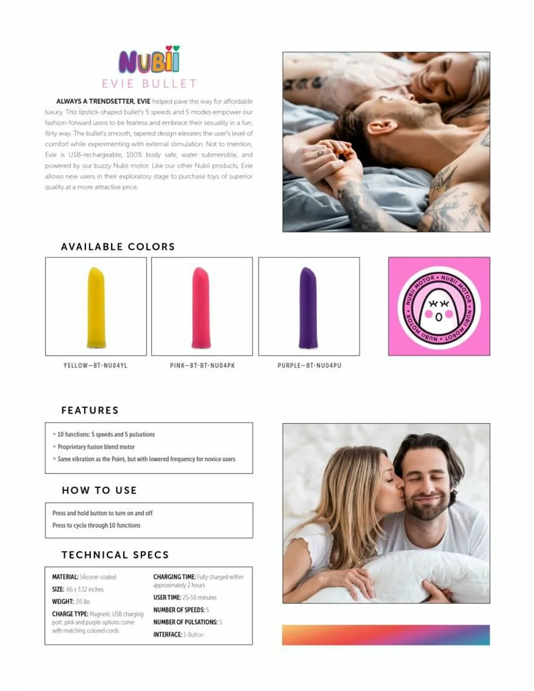 Nu Sensuelle Nubii Evie Bullet Yellow - Afbeelding 4