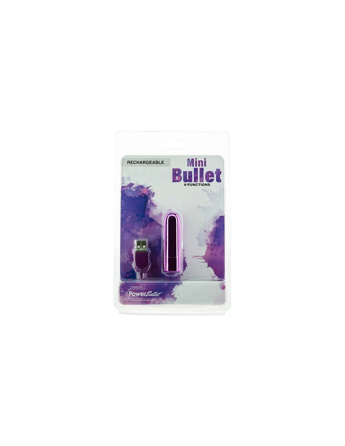 Power Bullet Mini Powerbullet Vibrator 9 Standen Paars - Afbeelding 3