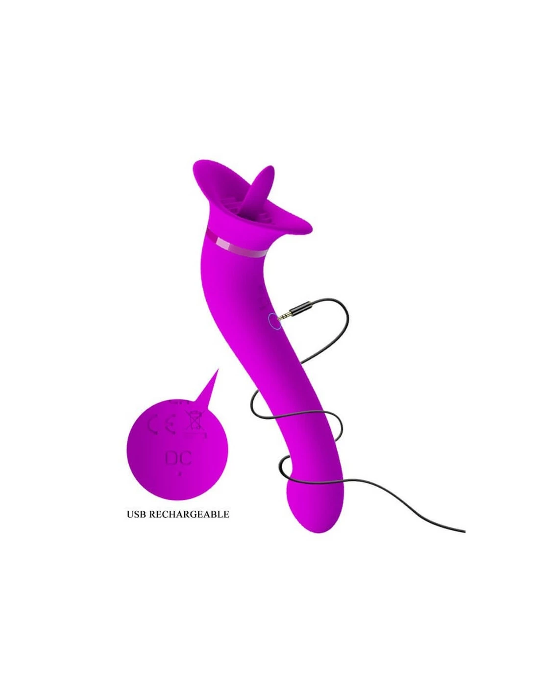 Pretty Love Toys Pretty Love Faust Orale Seks Stimulator Roze - Afbeelding 3