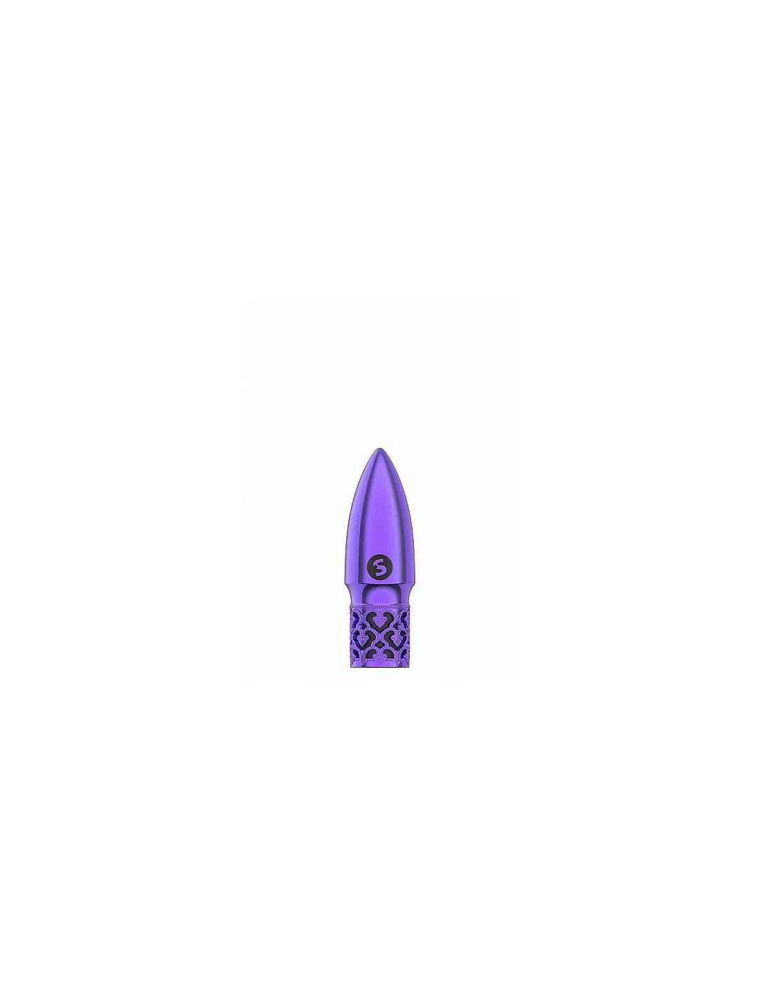 Shots Toys Royal Gems Glitter Rechargeable ABS Bullet Purple
