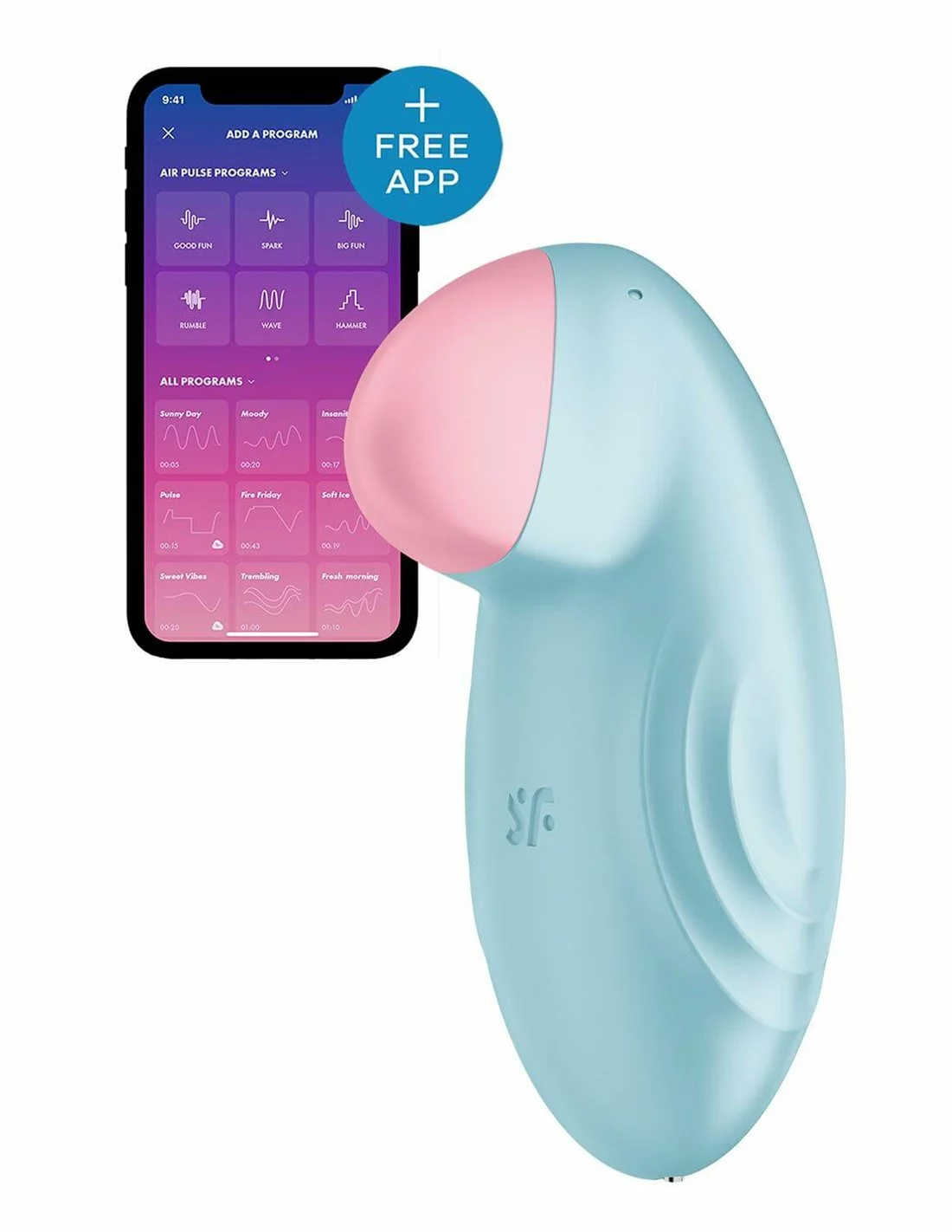 Satisfyer Tropical Tip Light Light Blue