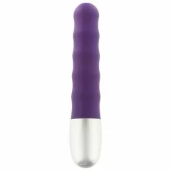 Seven Creations Discetion Ribbed Vibrator Purple