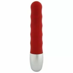 Seven Creations Discetion Ribbed Vibrator Red